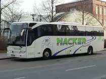 Mercedes Tourismo von Hacker aus Deutschland in Neubrandenburg am 11.03.2018