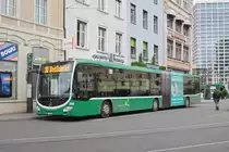 Mercedes Citaro 7028, auf der Linie 30, wartet an der Endstation am Bahnhof SBB. Die Aufnahme stammt vom 28.11.2019.