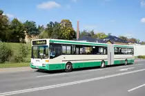 Bus Rodewisch / Bus Vogtland: Mercedes-Benz O 405 G - Gelenkbus (V-KV 440) der Göltzschtal-Verkehr GmbH Rodewisch (GVG), aufgenommen im Oktober 2019 am Busbahnhof von Rodewisch.