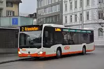 Mercedes Citaro 97, auf der Linie 2, bedient die Haltestelle beim Amthausplatz. Die Aufnahme stammt vom 09.12.2019.