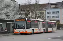 Mercedes Citaro 34, auf der Linie 7, bedient die Haltestelle beim Amthausplatz. Die Aufnahme stammt vom 09.12.2019.
