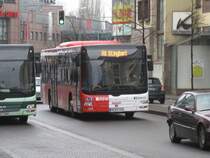 19.12.2008: nocheinmal Wagen 174 der RSW/SPB. Man sieht hier deutlich, dass unter dem MAN Logo der Lack hervorschaut.( nicht sehr sch�n)