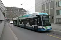 VBZ Nr. 183 (Hess Swisstrolley 5 BGT-22D DC ''Swisstrolley plus'') am 11.12.2019 kurz vor der Haltestelle Stampfenbachplatz