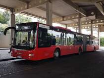 Hier ist der SHA F 5829 von der FMO auf der Buslinie 361 nach Heiningen über Maubach Bahnhof im Einsatz. Gesichtet am 12.07.2019 am Bahnhof in Backnang.