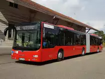 Hier ist der SHA F 5909 von der FMO auf der Schnellbuslinie X46 zum Schulzentrum in Beilstein im Einsatz. Gesichtet am 09.09.2019 am Bahnhof in Marbach (N).