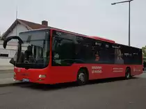 Hier ist der SHA T 5873 von der FMO (ex RBS Stuttgart) auf der Buslinie 457 nach Recklinghausen im Einsatz. Abgelichtet am 29 Oktober 2019 am Marbacher Bahnhof.