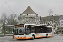 Mercedes Citaro 70, auf der Linie 3, bedient die Haltestelle beim Amtshausplatz. Die Aufnahme stammt vom 09.12.2019.