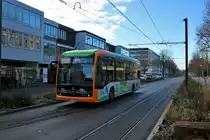 RNV Mercedes Benz eCitaro Wagen 8501 am 22.12.19 in Heidelberg auf der Linie 20 