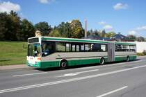 Bus Rodewisch / Bus Vogtland: Mercedes-Benz O 405 G - Gelenkbus (V-KV 440) der Göltzschtal-Verkehr GmbH Rodewisch (GVG), aufgenommen im Oktober 2019 am Busbahnhof von Rodewisch.