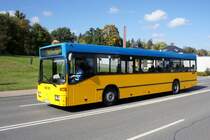 Bus Rodewisch / Bus Vogtland: Mercedes-Benz O 405 N / MB O 405 N1 (ehem. ETP Euro Traffic Partner GmbH Chemnitz / V-KV 437) der Göltzschtal-Verkehr GmbH Rodewisch (GVG), aufgenommen im Oktober 2019 am Busbahnhof von Rodewisch.