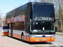 Van Hool TX27 von Janssen Reisen aus Deutschland in Waren am 07.04.2018