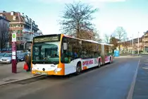 RNV Mercedes Benz Citaro 2 G Wagen 8192 am 22.12.19 in Heidelberg