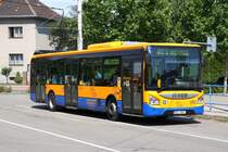 DSZO Iveco_Urbanway 682 am 06.Juli 2019 in der Haltestelle Otrokovice, zel.st..