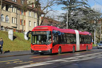 Volvo Hybridbus 871, auf der Linie 10, fährt durch die Kornhausstrasse Richtung Kornhausbrücke. Die Aufnahme stammt vom 21.12.2019.