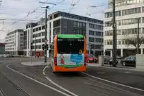 RNV Mercedes Benz eCitaro Wagen 8500 am 22.12.19 in Heidelberg auf der Linie 20 am Hauptbahnhof