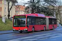 Mercedes Citaro 846, auf der Linie 10, fährt Richtung Kornhausbrücke. Die Aufnahme stammt vom 21.12.2019