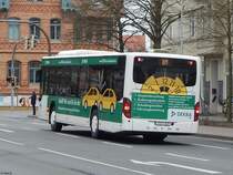 Setra 415 NF der Anklamer Verkehrsgesellschaft mbH in Greifswald am 11.04.2018