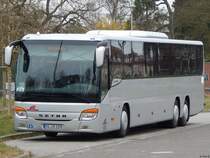 Setra 419 UL der Anklamer Verkehrsgesellschaft mbH in Greifswald am 11.04.2018