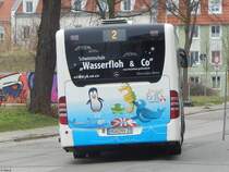 Mercedes Citaro II der Stadtwerke Greifswald in Greifswald am 11.04.2018