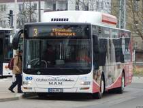 MAN Lion's City CNG der Stadtwerke Greifswald in Greifswald am 11.04.2018