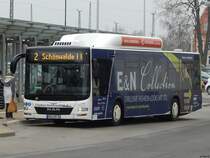 MAN Lion's City CNG der Stadtwerke Greifswald in Greifswald am 11.04.2018