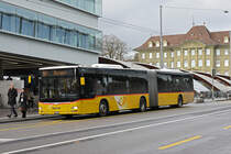 MAN Lions City 10539 der Post, auf der Linie 100, bedient die Haltestelle Schanzenstrasse. Die Aufnahme stammt vom 21.12.2019.