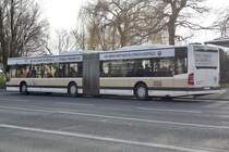 Heckansicht des Citaro Facelift G Nr. 57 des AZZK am 30.12.19 beim Bahnhof Tiefenbrunnen.