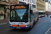 ESWE Verkehr Mercedes Benz Citaro 2 G Wagen 380 am 23.12.19 in Wiesbaden