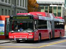 Bern Mobil - Volvo 7700 Nr.812 BE 612812 unterwegs auf der Linie 11 in Bern am 05.10.2008
