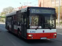 MAN Niederflurbus 2. Generation der SPAK in Stettin am 18.04.2018