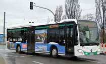 VBB Berlin/Brandenburg mit der (BBG) Barnimer Busgesellschaft mbH mit einem MB Citaro auf der Linie 893 zwischen Berlin Hohenschönhausen und Zepernick (Brandenburg) am 10.01.20 Berlin-Hohenschönhausen.