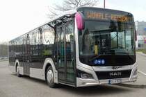 NEU: MAN Lion's City 12 Hybrid  Wöhrle , Bretten Januar 2020