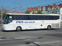 VDL Bova Futura von PKS Szczecin aus Polen in Stettin am 18.04.2018