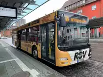 RT-EW 1070 (Baujahr 2016) vom Reutlinger Stadtverkehr am 9.3.2019 in Reutlingen, Stadtmitte
