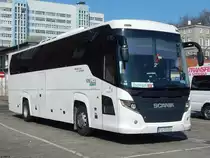 Scania Touring von PKS Gorzów Wlkp aus Polen in Stettin am 18.04.2018