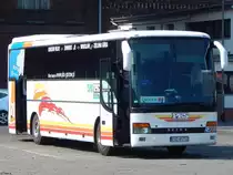 Setra 315 GT-HD von PKS Gorzów Wlkp aus Polen in Stettin am 18.04.2018