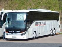 Setra 516 HD von Buckting aus Deutschland im Stadthafen Sassnitz am 29.04.2018