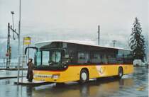 Fl�ck, Brienz Nr. 1/BE 482'299 Setra am 6. Dezember 2008 Brienz, Bahnhof