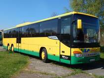 Setra 419 UL der Verkehrsgesellschaft Ludwigslust-Parchim mbH in Sassnitz am 28.04.2018