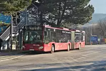 Mercedes-Benz O 530 III (Citaro 2. Generation) der Innsbrucker Verkehrsbetriebe, Bus Nr. 442, als Linie F an der Endhaltestelle Neu-Rum Kaplanstraße. Aufgenommen 11.1.2020.