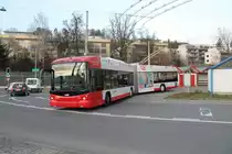 Stadtbus Winterthur Nr. 109 (Hess Swisstrolley 3 BGT-N1C) am 14.1.2020 in Wülflingen
