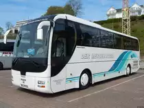 MAN Lion's Coach von Personennahverkehrsgesellschaft Merseburg-Querfurt mbH aus Deutschland im Stadthafen Sassnitz am 02.05.2018