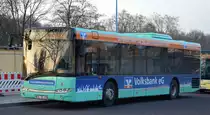 Ein Solaris Urbino im Magdeburger Stadtverkehr? Betreiber? am 21.03.19 Magdeburg ZOB. 