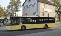 BördeBus Verkehrsgesellschaft mit einem MAN Lion's City am 24.10.19 Magdeburg ZOB