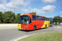 Bus Spanien / Bus Mallorca: Iveco EuroRider / Ugarte Elite L von BUS red / TIB - Transports de les Illes Balears (Wagen 67), aufgenommen im Oktober 2019 im Stadtgebiet von Palma de Mallorca.