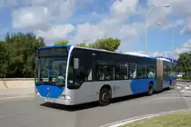 Bus Spanien / Bus Mallorca: Mercedes-Benz Citaro G (Wagen 221) der Empresa Municipal de Transports de Palma de Mallorca (EMT), aufgenommen im Oktober 2019 im Stadtgebiet von Palma de Mallorca.