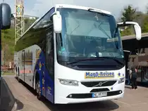 Volvo 9700 von Manß-Reisen aus Deutschland im Stadthafen Sassnitz am 03.05.2018