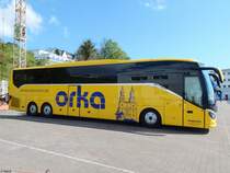 Setra 517 HD von Haslach aus Deutschland im Stadthafen Sassnitz am 04.05.2018