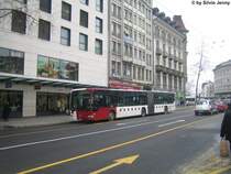 Citaro Nr. 588 am 23.12.08 beim Bahnhofplatz von Fribourg.