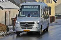 GT 4010, seit Anfang Dezember ist dieser Mercedes Benz Sprinter als Citybus in Wiltz unterwegs. 12.2019
